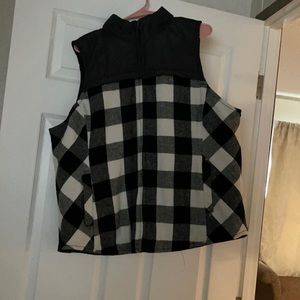 Buffalo check vest .